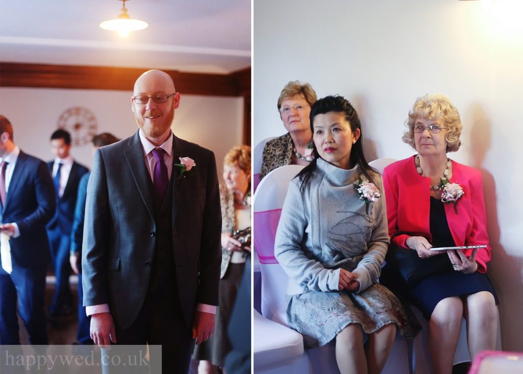 wedding ceremony at manor parc hotel Cardiff