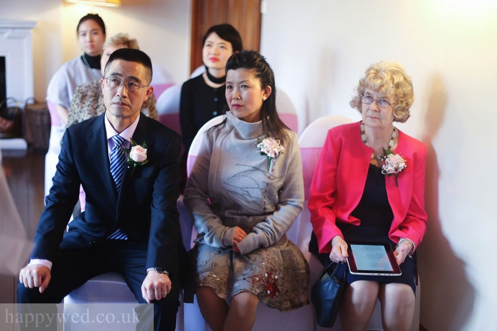 marriage ceremony at manor parc hotel Cardiff