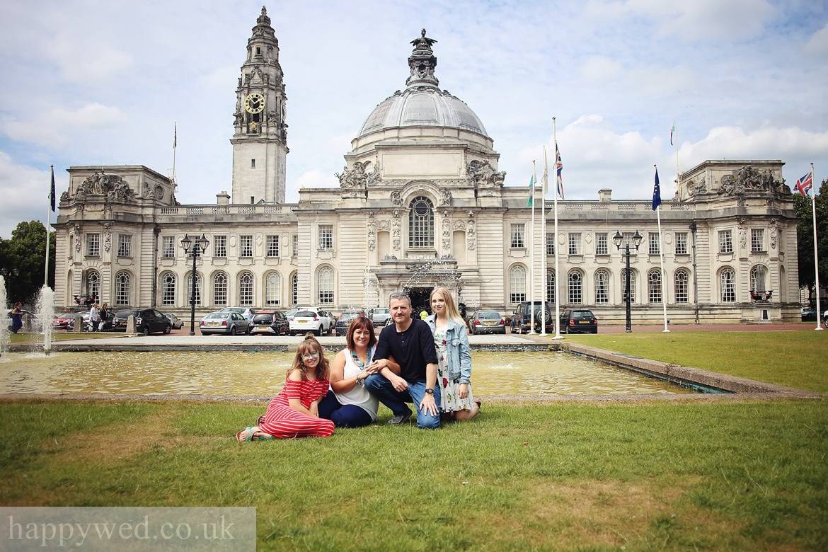 Cardiff City hall family photography