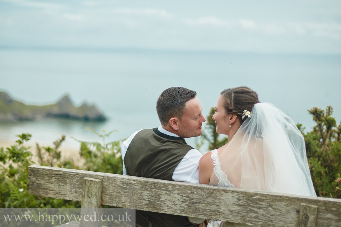 Three cliffs bay wedding photographer