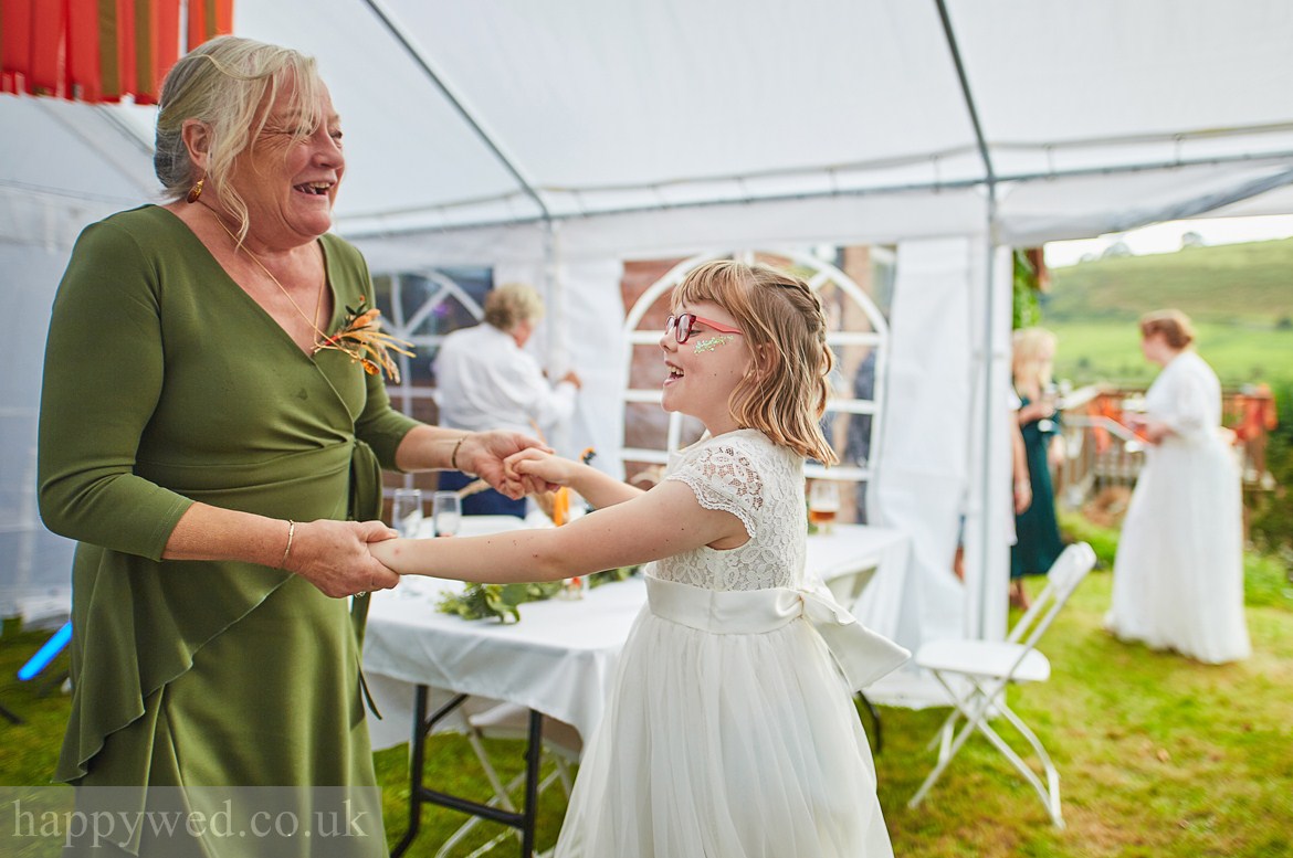 Marquee wedding reception wedding photographer South Wales