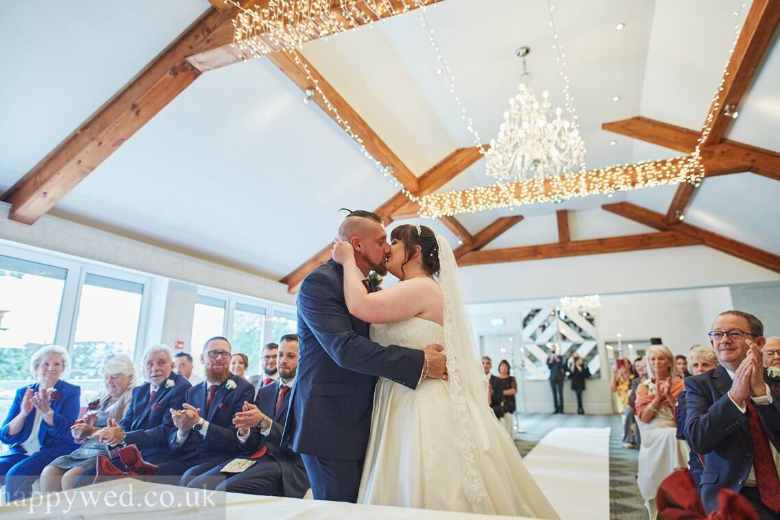 Coed-Y-Mwstwr Hotel wedding ceremony