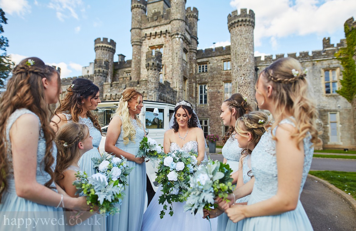 Documentary wedding photographer Cardiff Hensol Castle