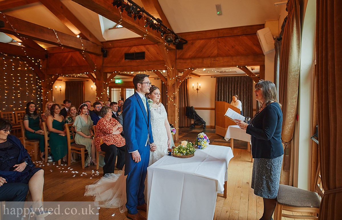 wedding ceremony at King Arthur hotel