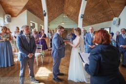 Canada lodge and lake wedding