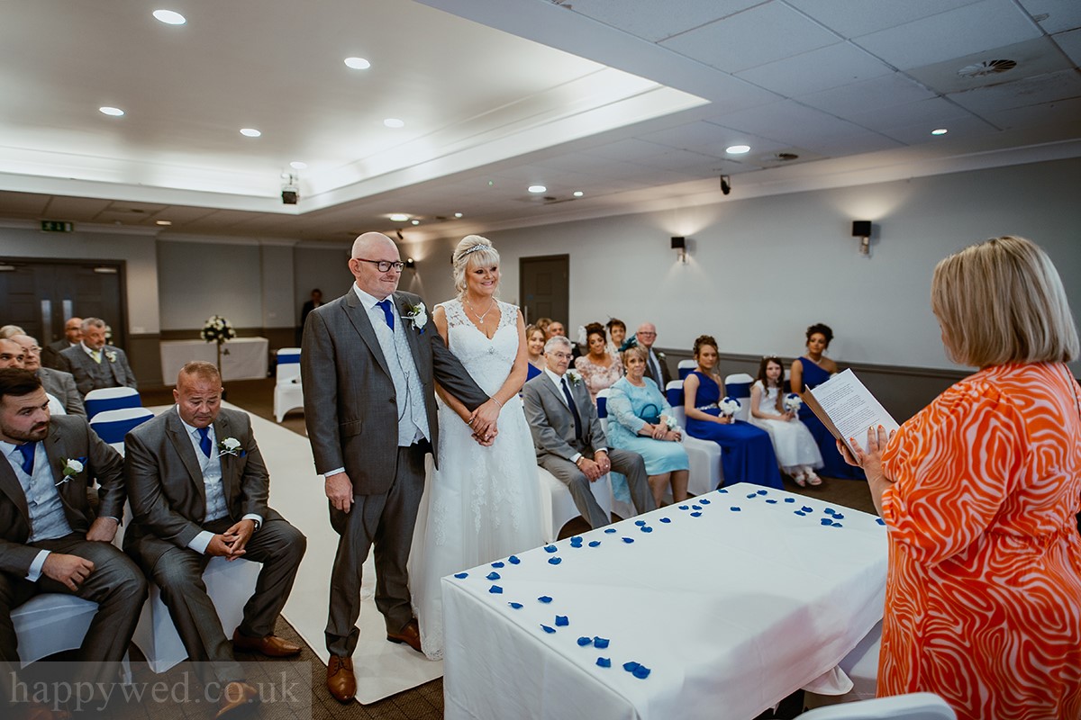 Village Hotel Swansea wedding ceremony photos
