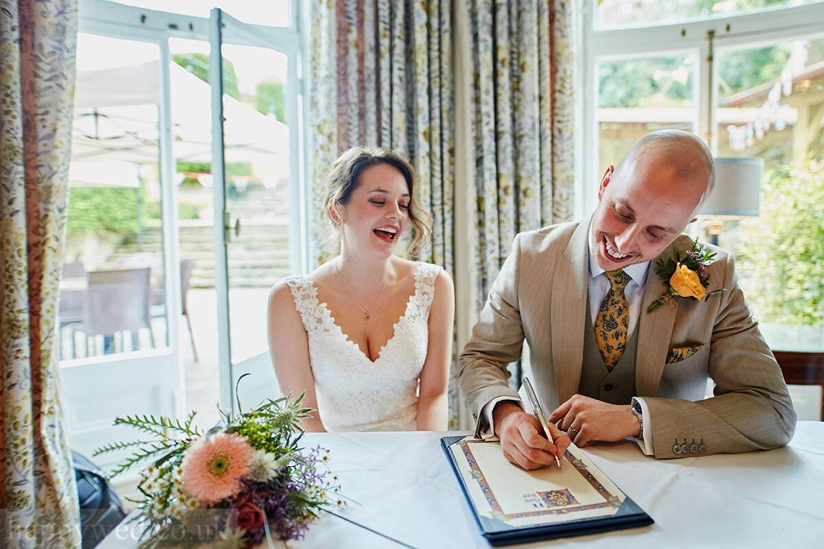 Burleigh Court Hotel wedding photography