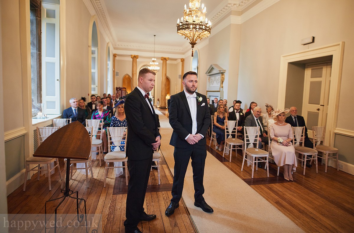 wedding day at Clearwell Castle