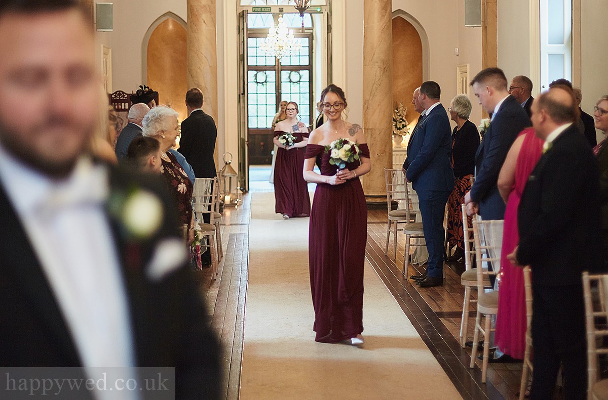 wedding day at Clearwell Castle
