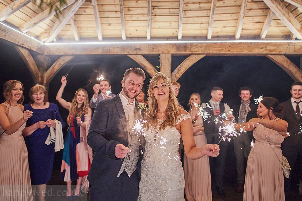 sparklers shots on the lake at Oldwalls