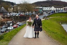 Caerphilly castle wedding