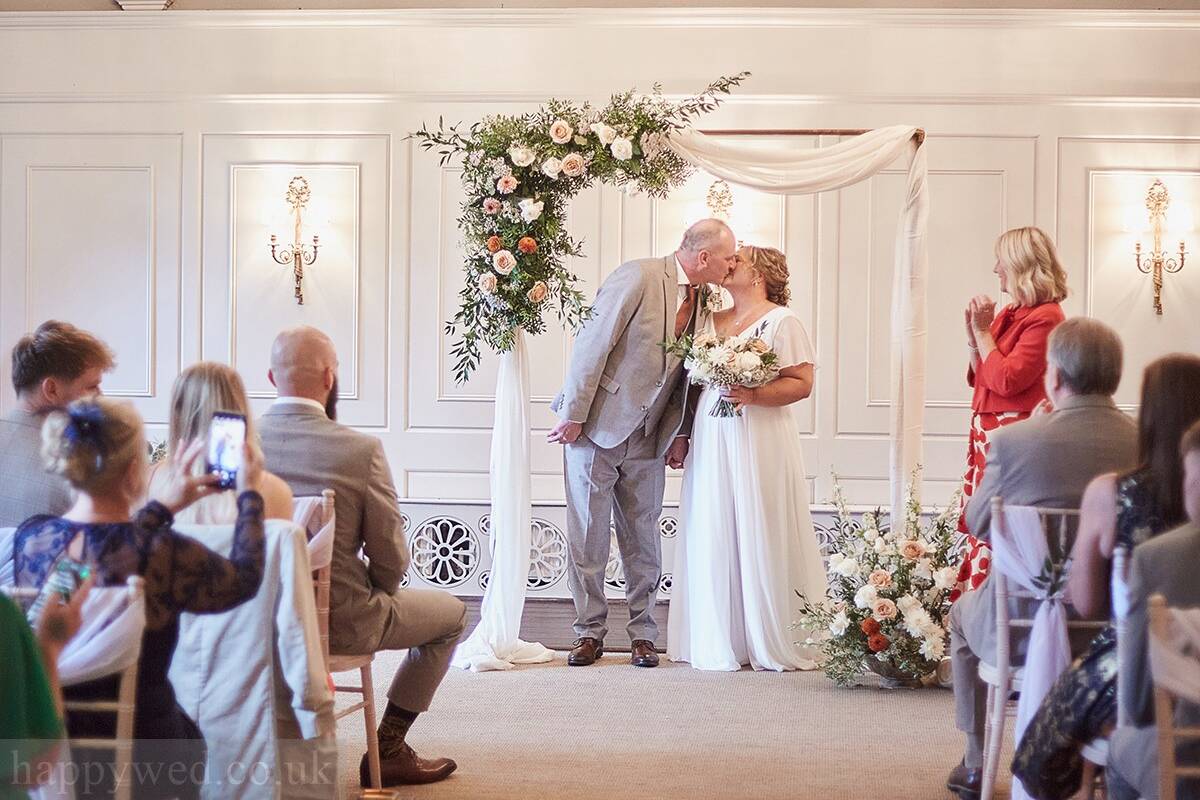 got married at Coed-Y-Mwstwr Hotel in Bridgend