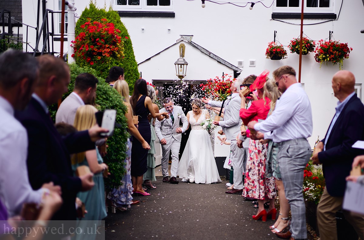 Usk wedding celebration