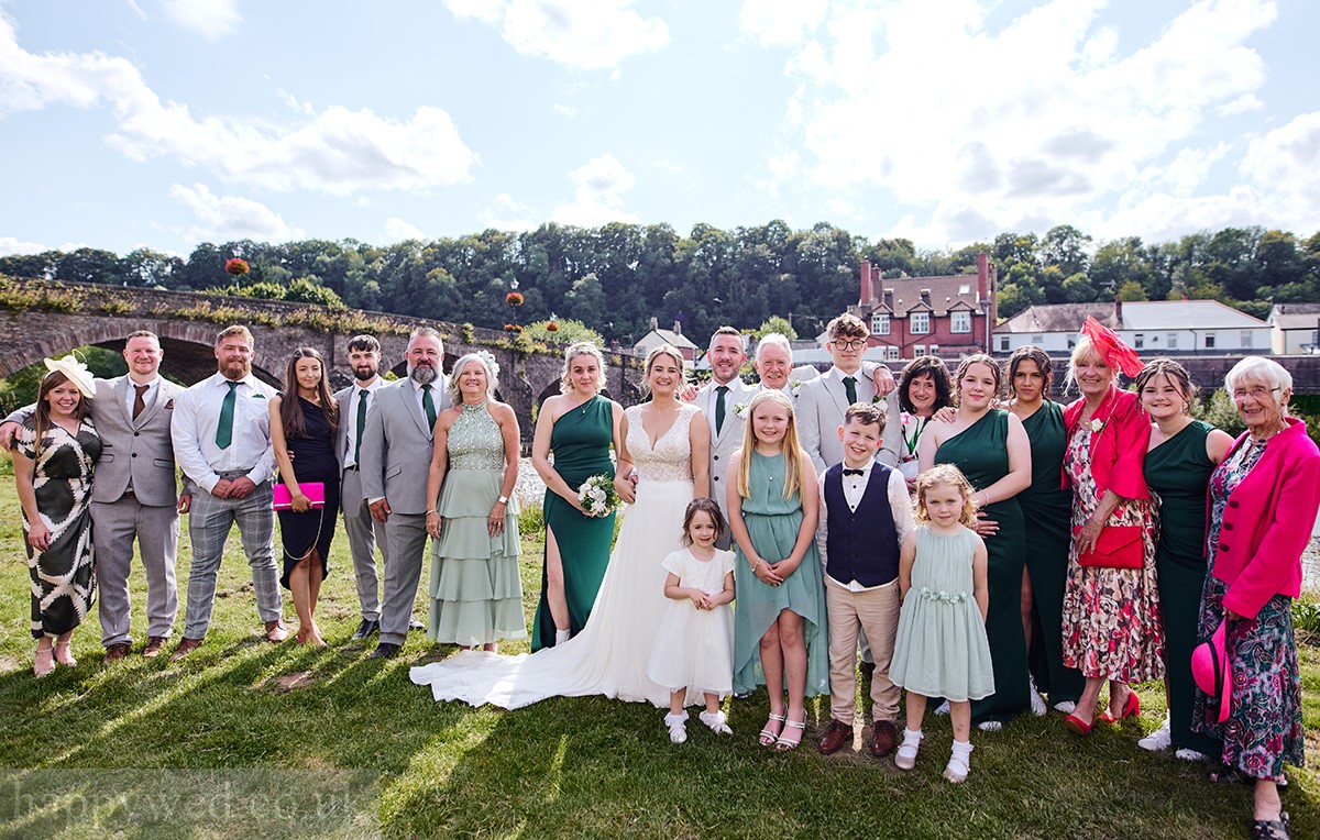 Usk wedding celebration