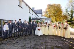 wedding celebrations at Llechwen Hall
