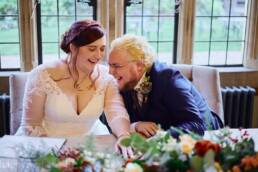 The ceremony at Coombe Lodge