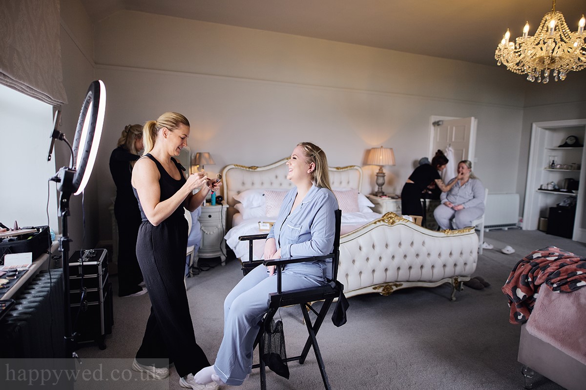 Glewstone court bridal preparations