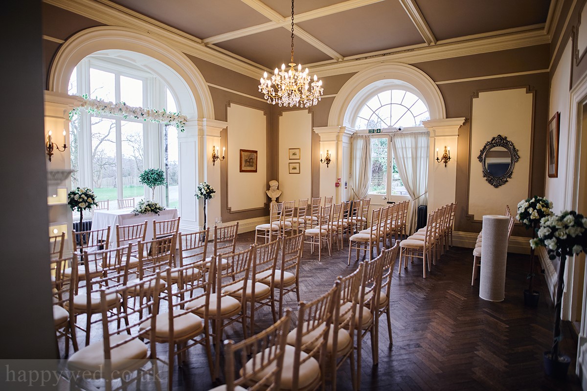 Glewstone Court ceremony set up