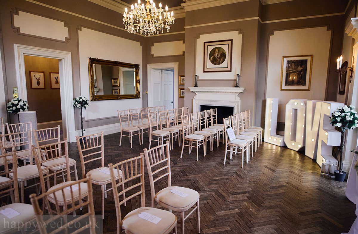 Glewstone Court ceremony set up