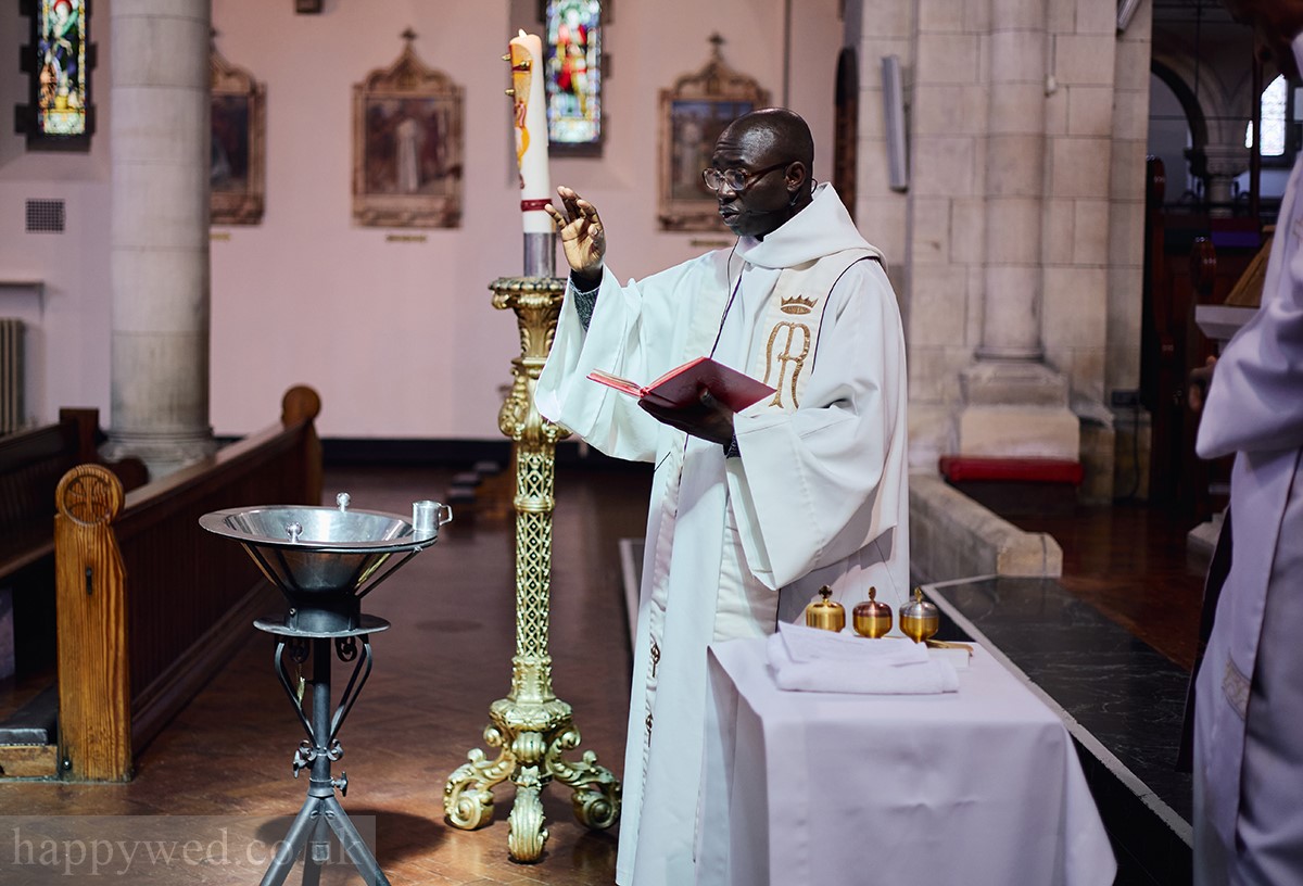 Church of Saint Mary of the Angels Cardiff christening