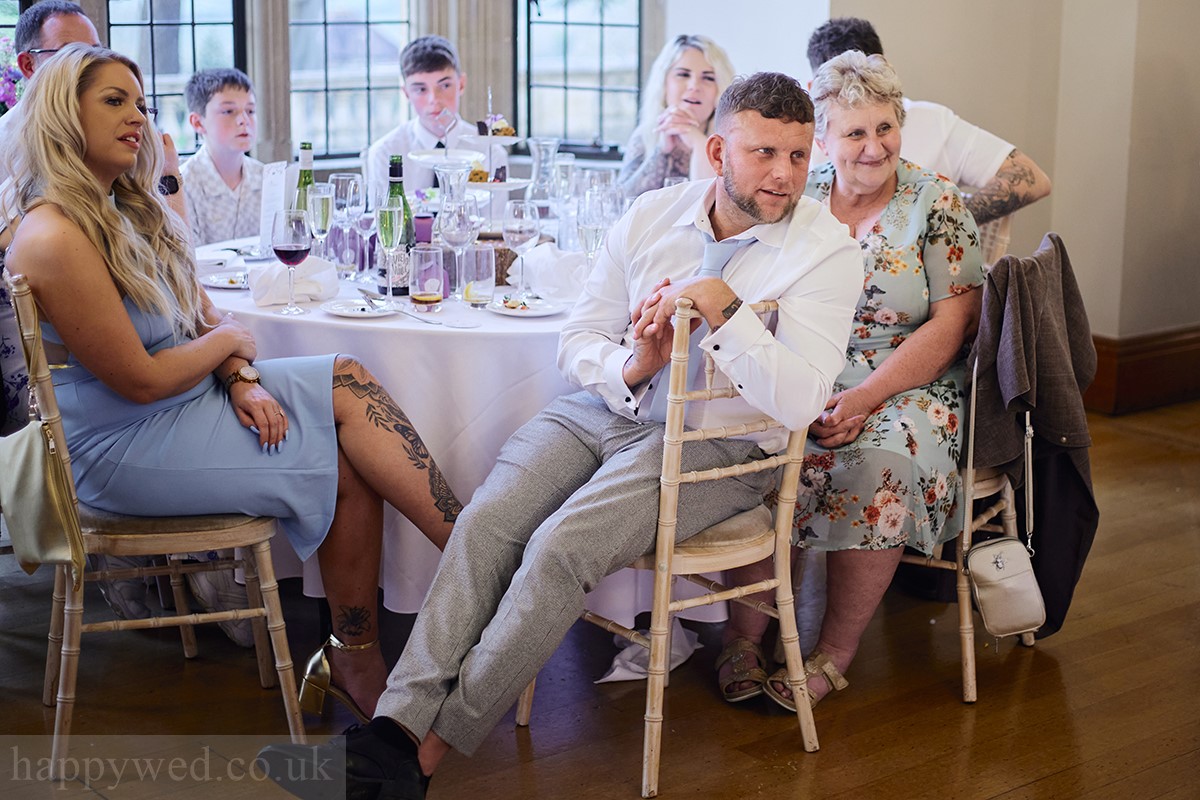 Coombe Lodge wedding breakfast