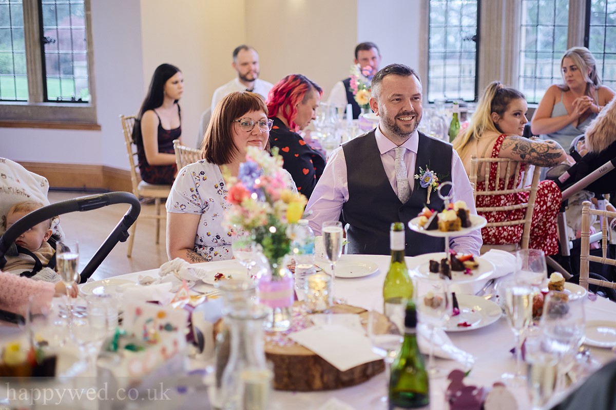 Coombe Lodge wedding breakfast