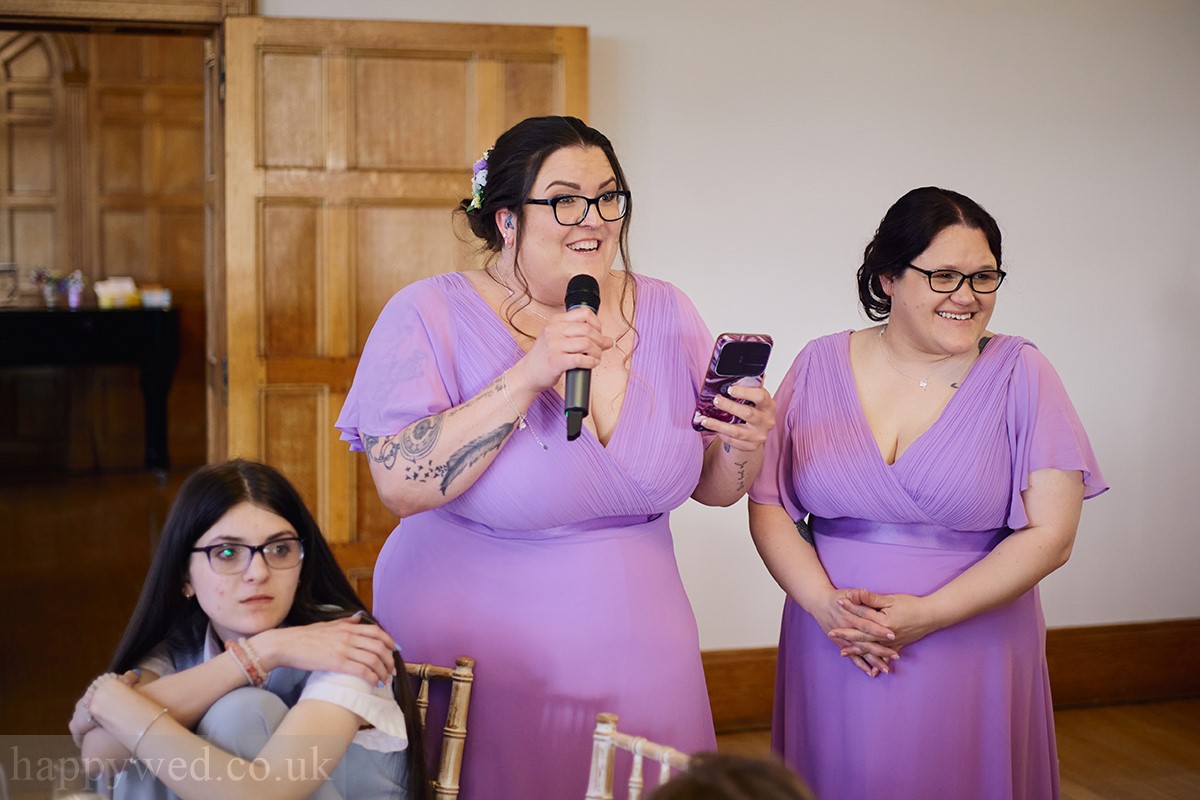 Coombe Lodge wedding breakfast