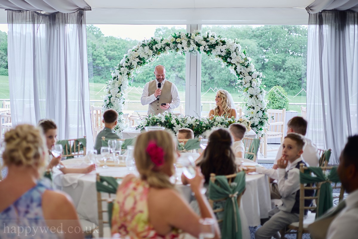 Bryn Meadows wedding breakfast