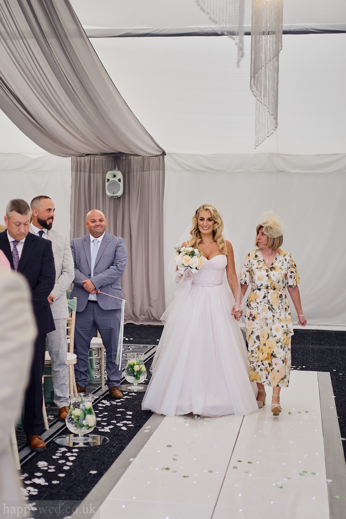 Bryn Meadows wedding ceremony photos marquee