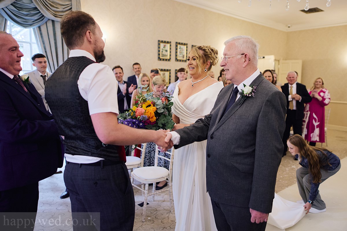 local wedding photographer De Courceys