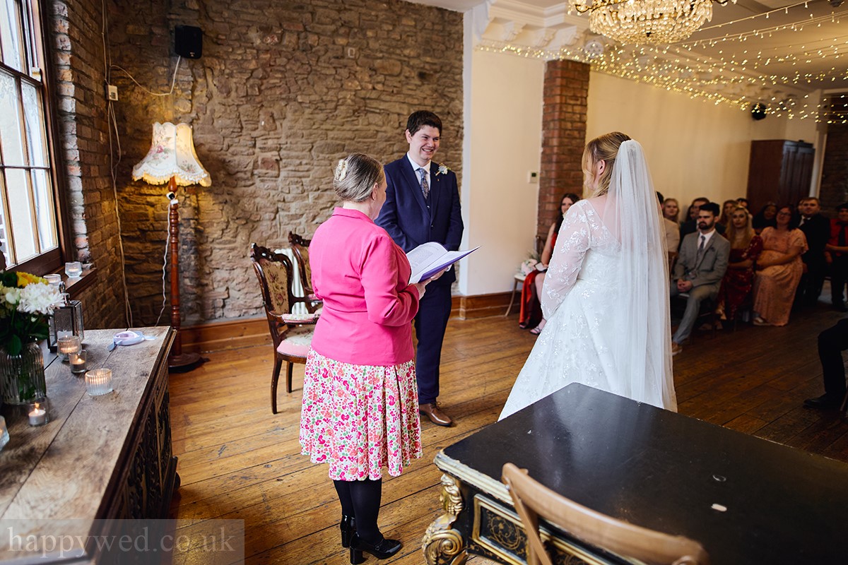The Radnor Rooms wedding ceremony
