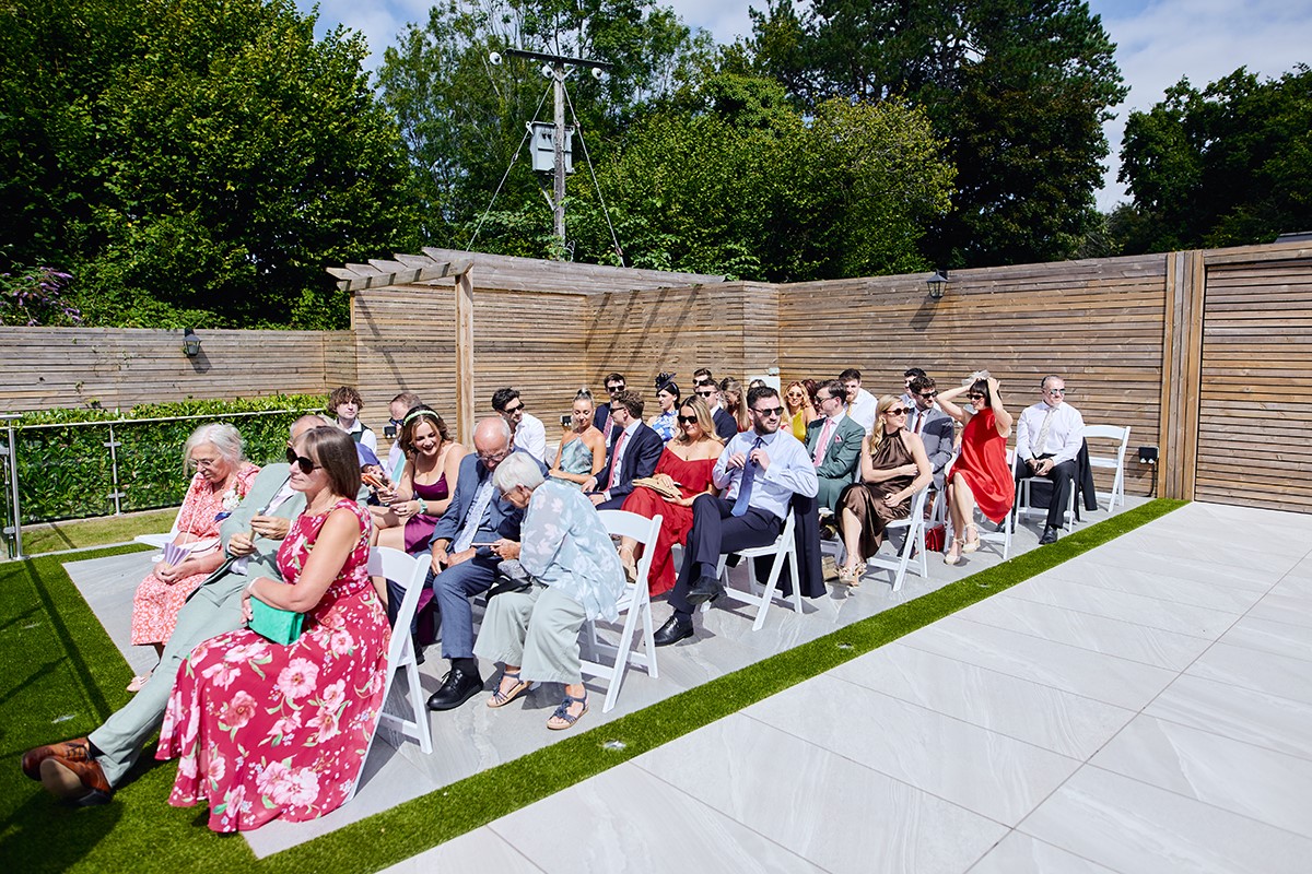 De Courceys Manor outdoor setup