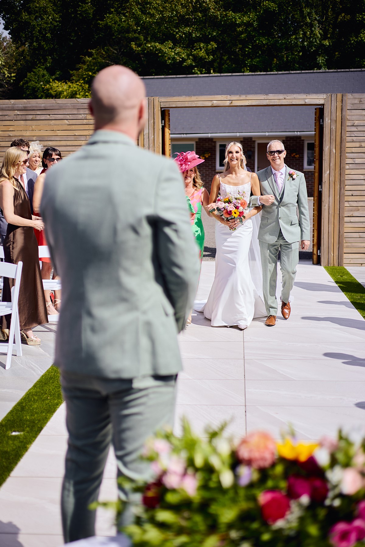 De Courceys Manor outdoors wedding