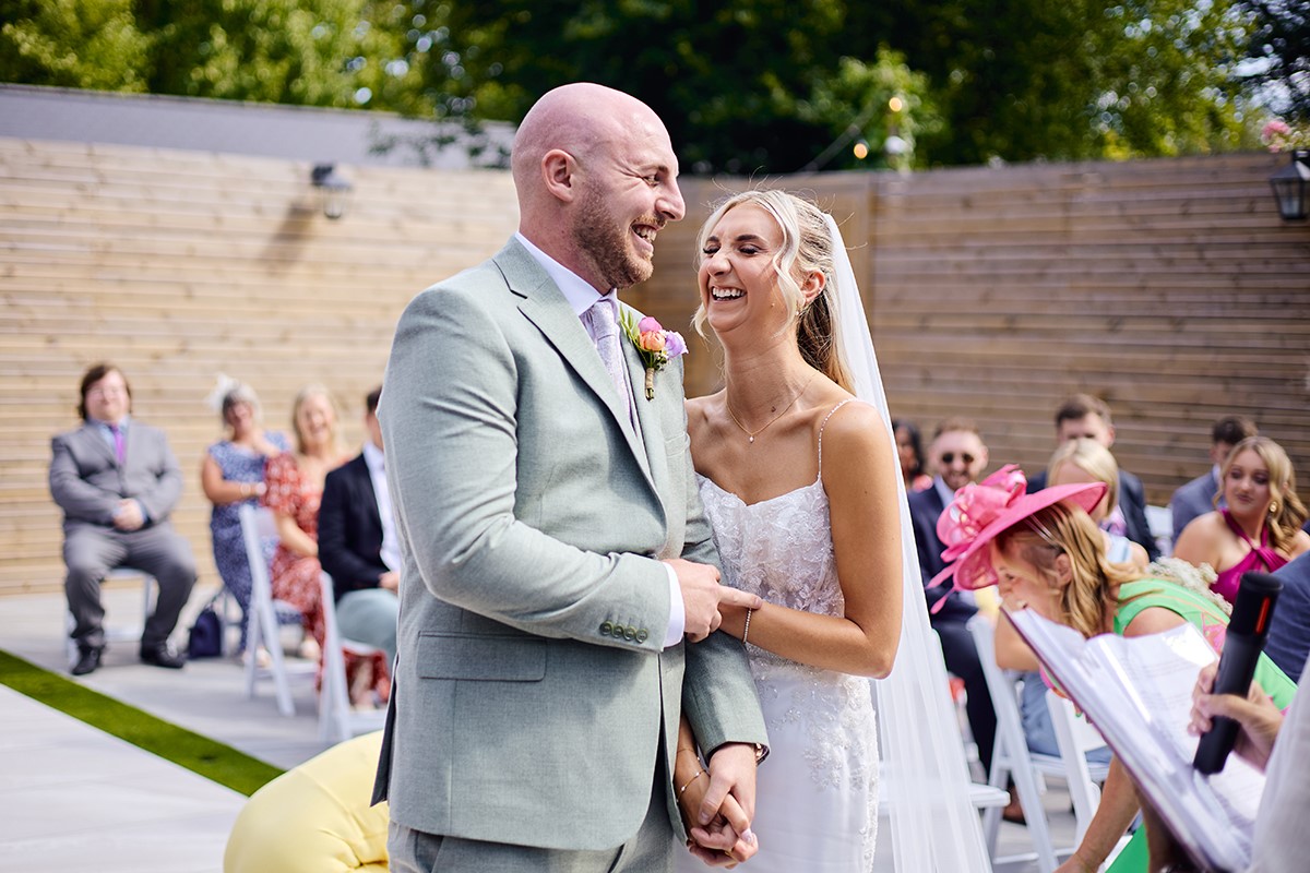 De Courceys Manor outdoors wedding