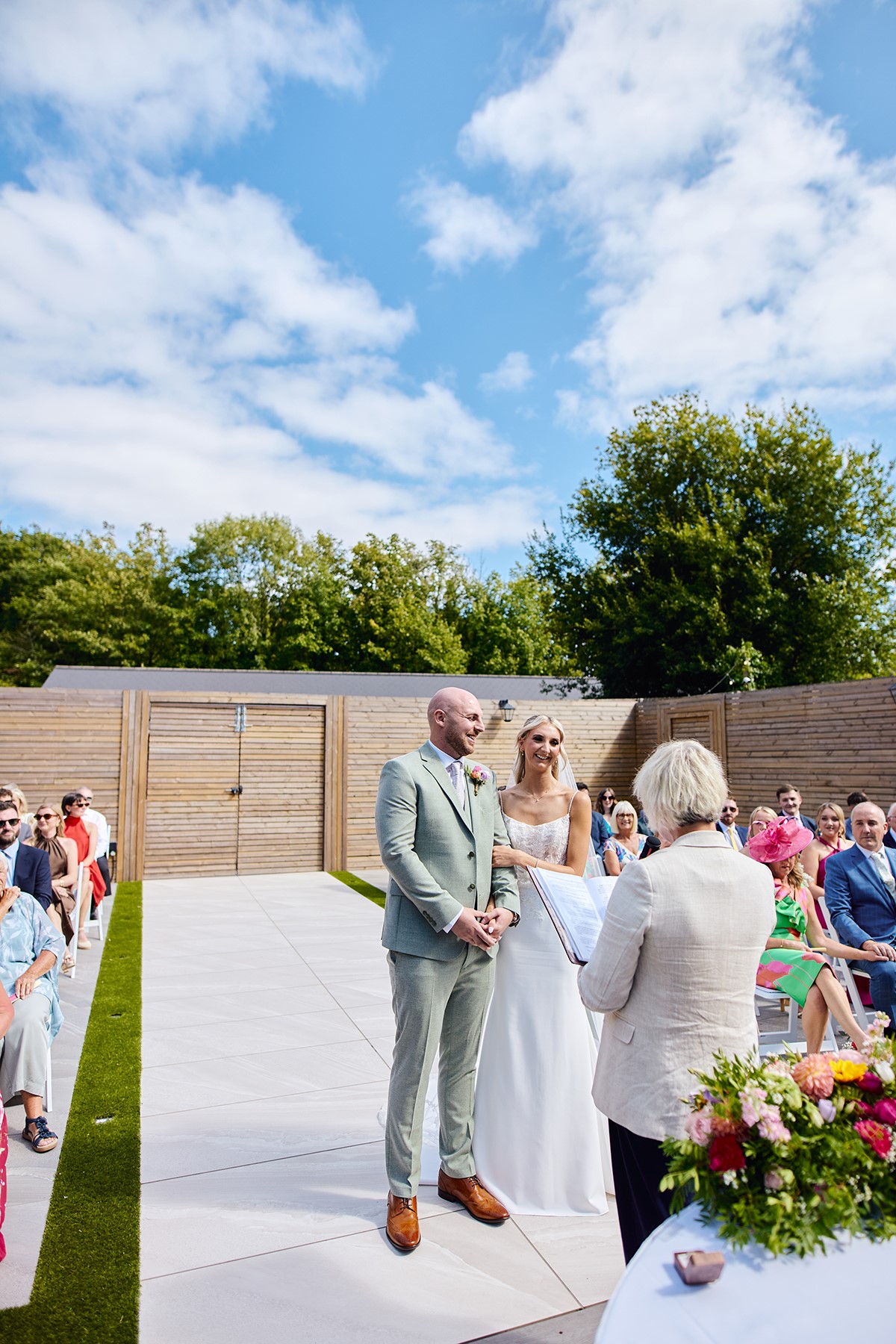 De Courceys Manor outdoors wedding Cardiff