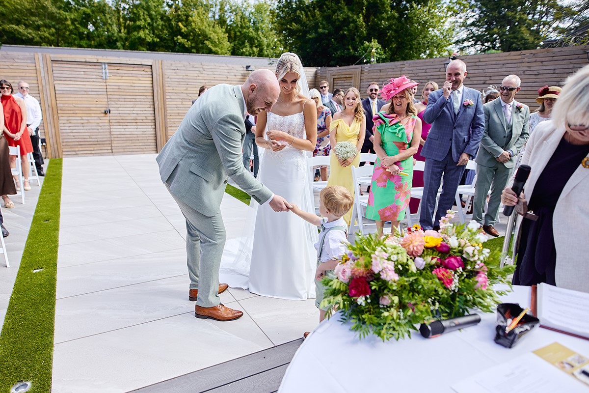 De Courceys Manor outdoors wedding Cardiff