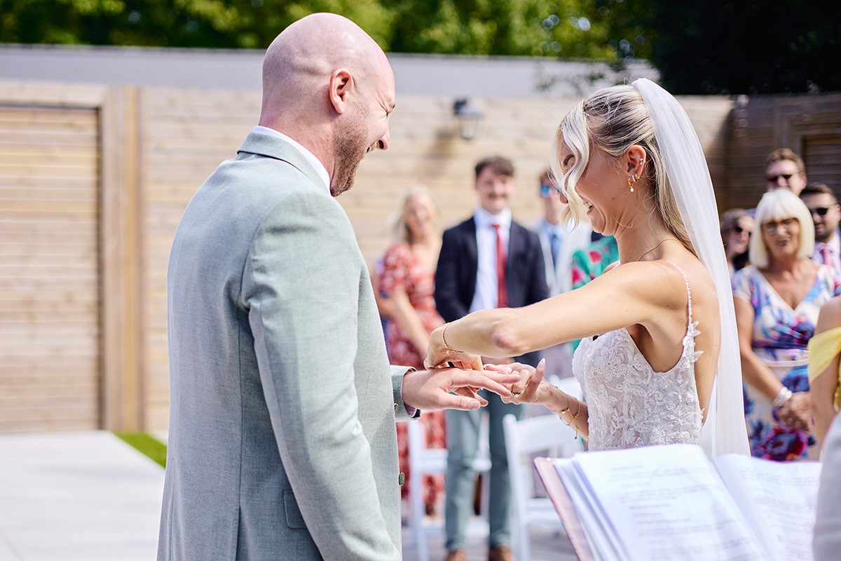 De Courceys Manor outdoors wedding Cardiff