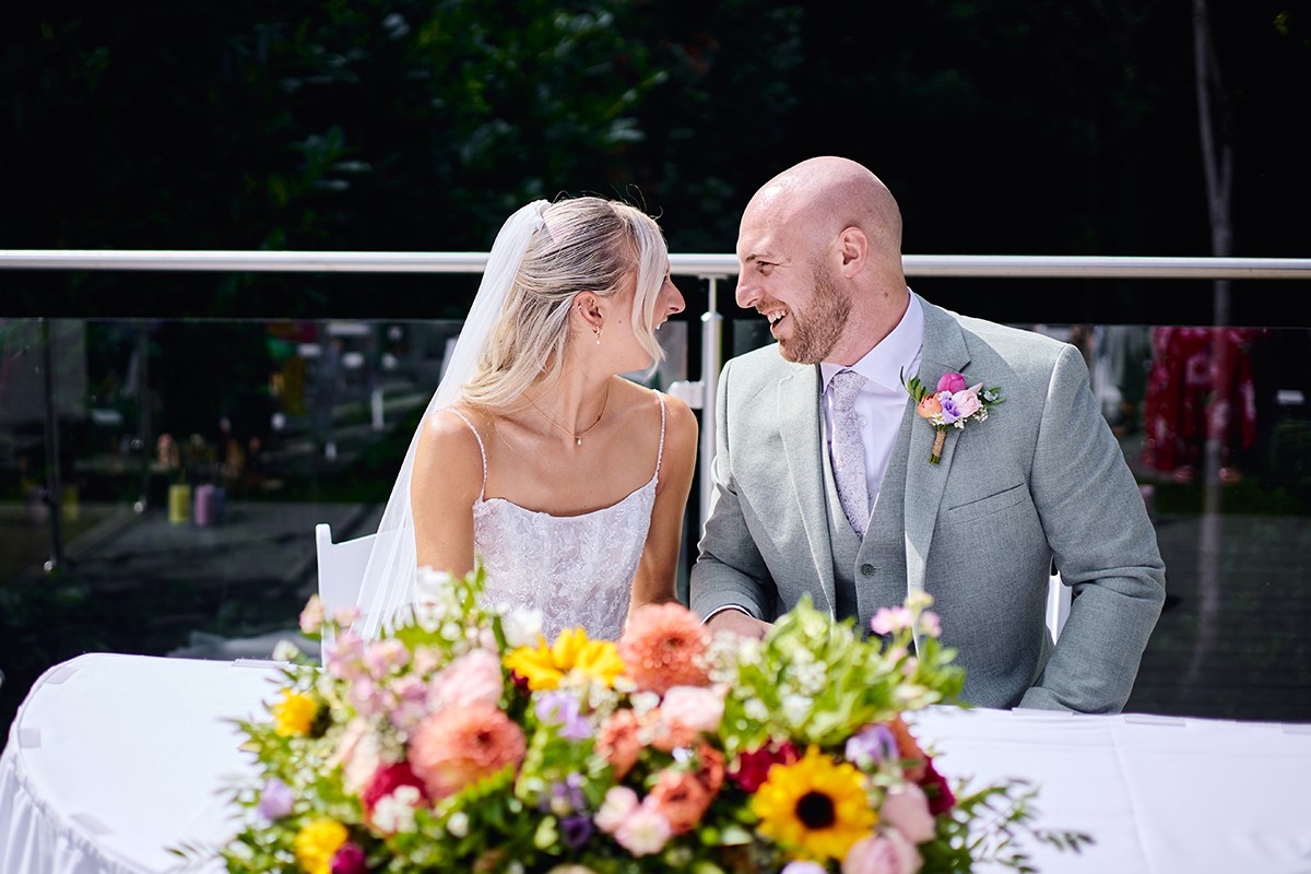 De Courceys Manor outdoors ceremony