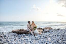 Llantwit major beach bride and groom photos