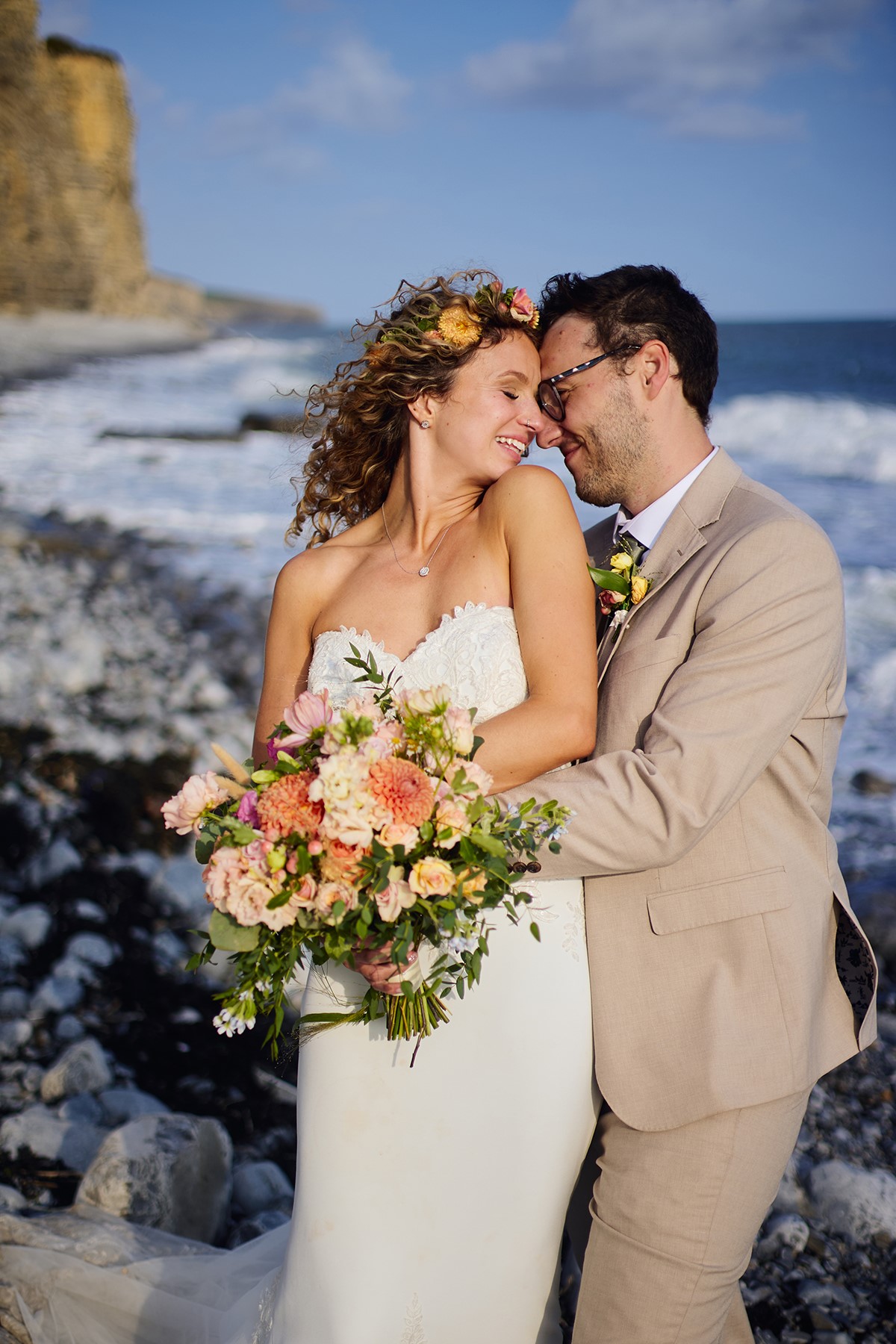 Llantwit major beach wedding photos
