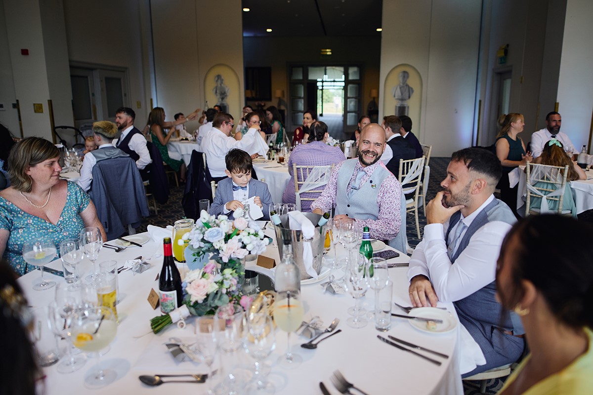 Bowood hotel wedding breakfast photos