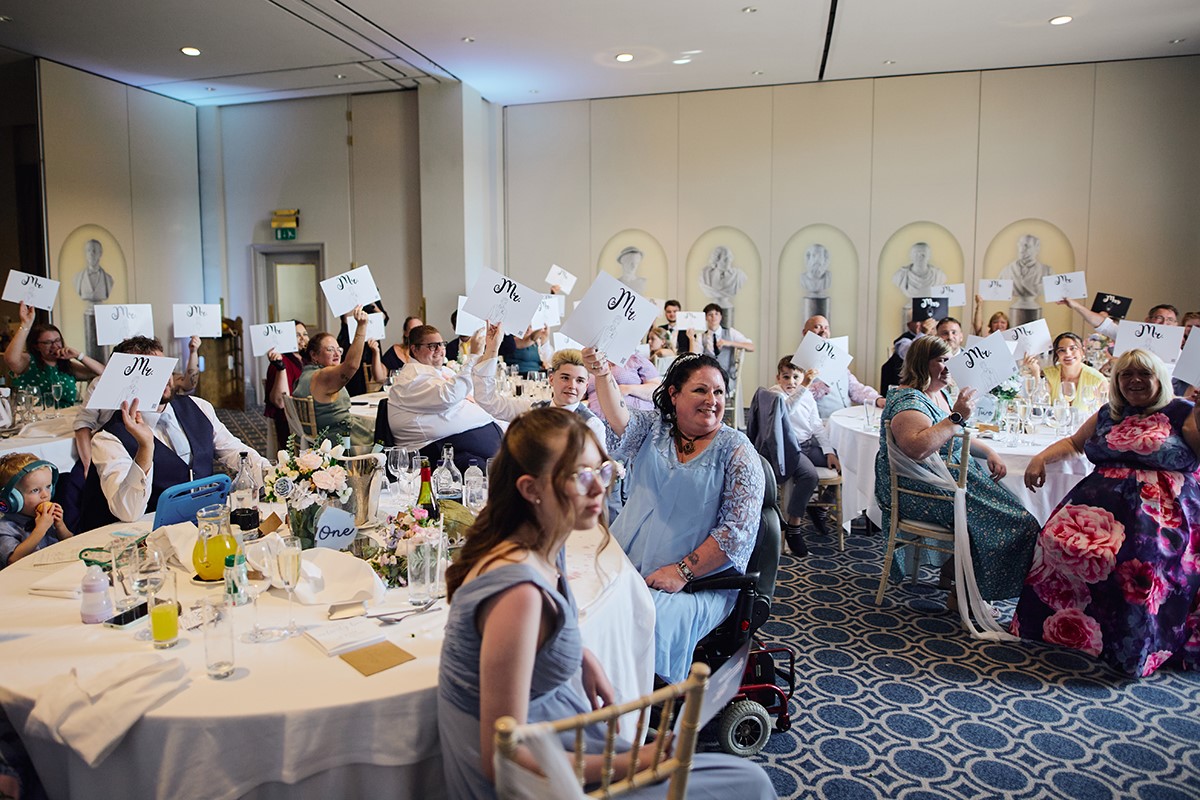 Bowood hotel wedding breakfast photos