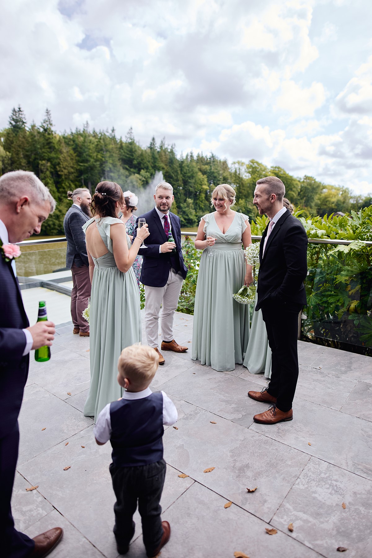 Canada lodge and lake candid photos