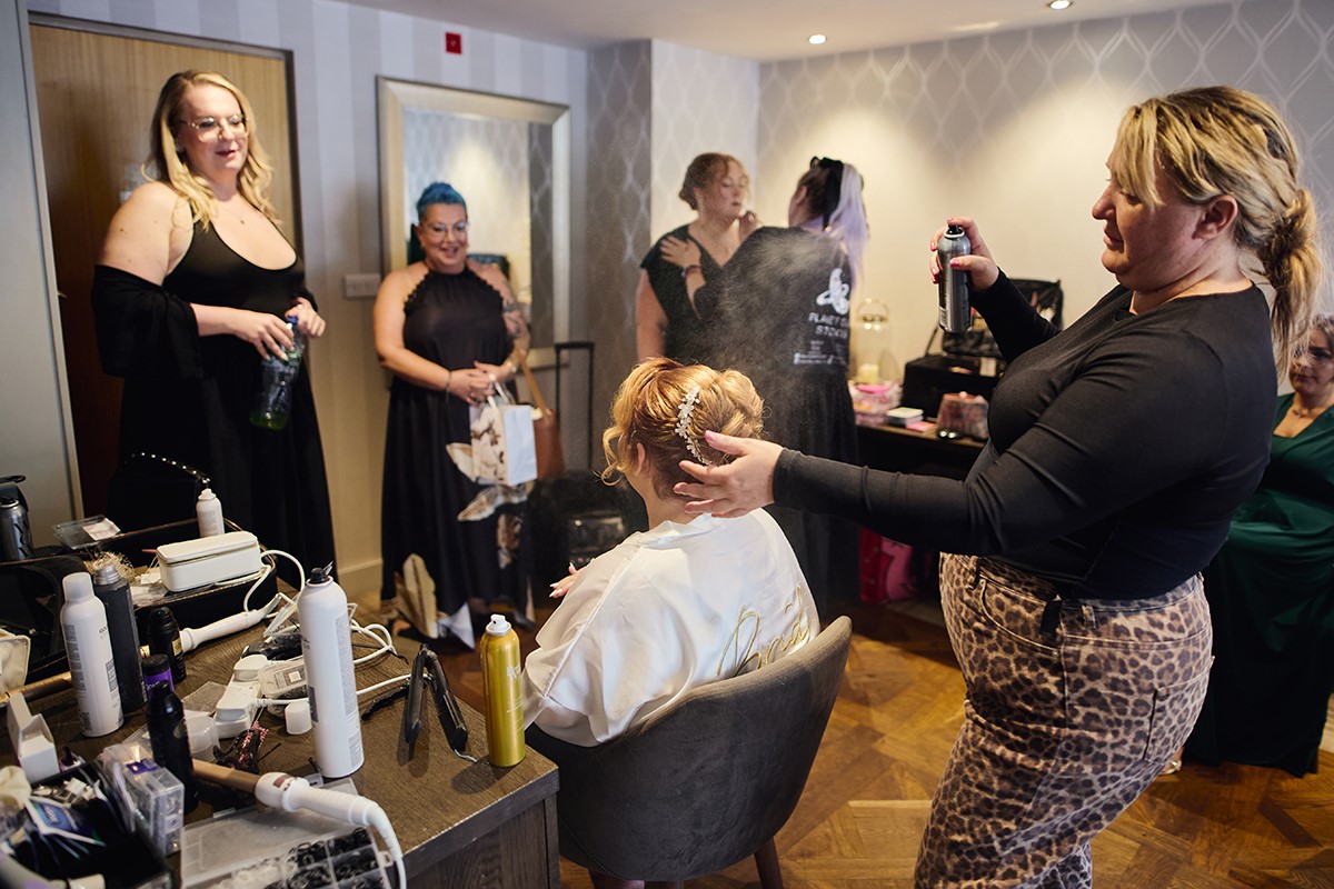 bridal preparations photos Heritage park hotel