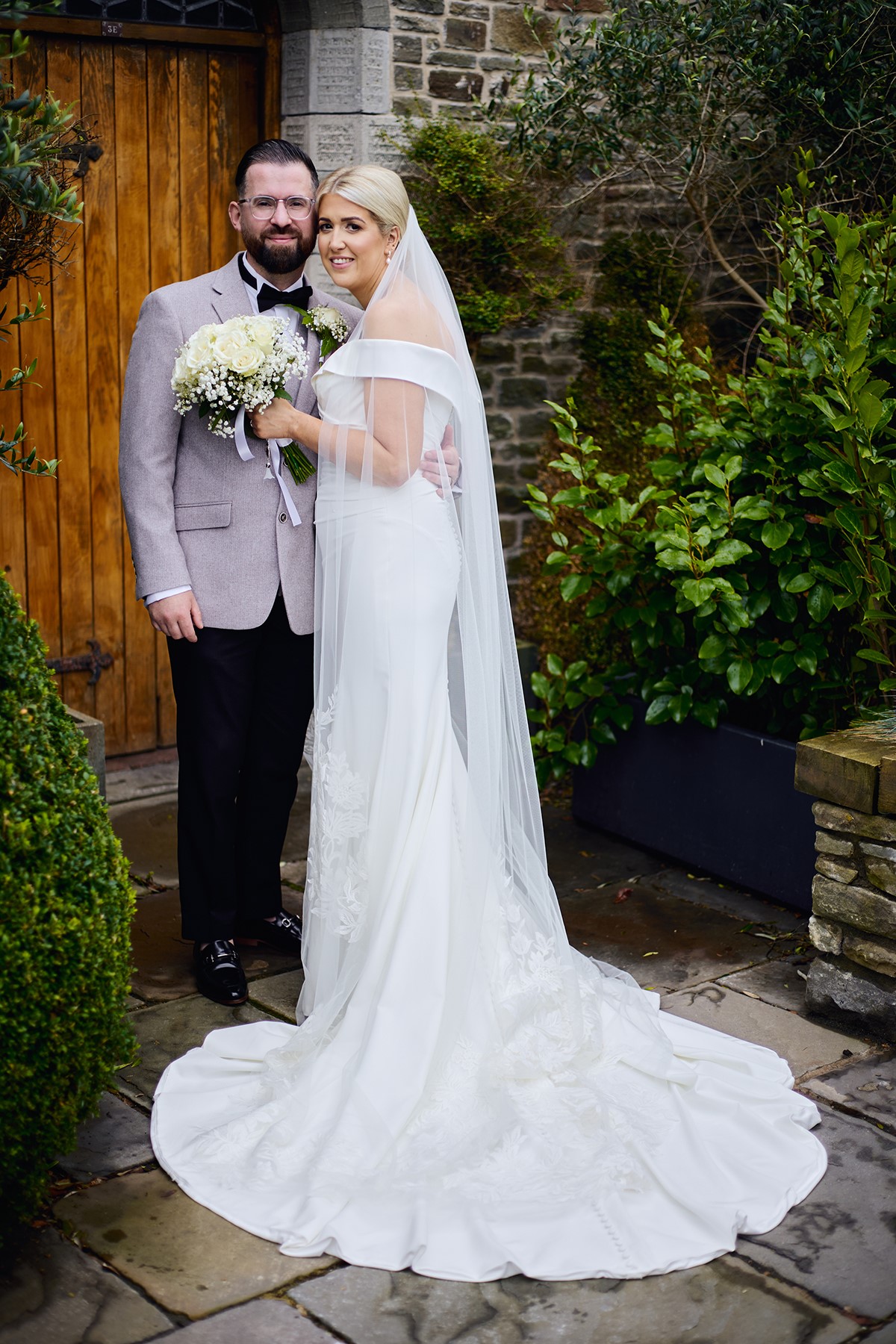 wedding photographer with experience at Lanelay hall hotel