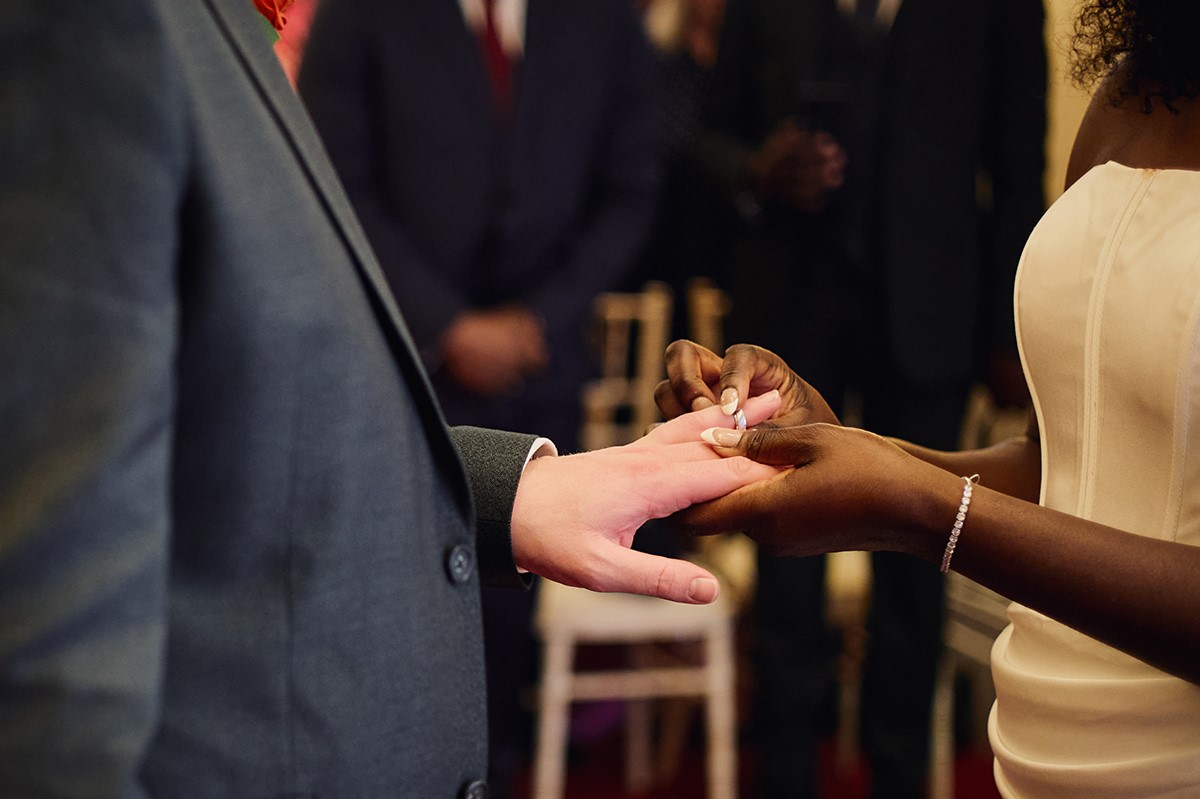 Mansion house wedding ceremony