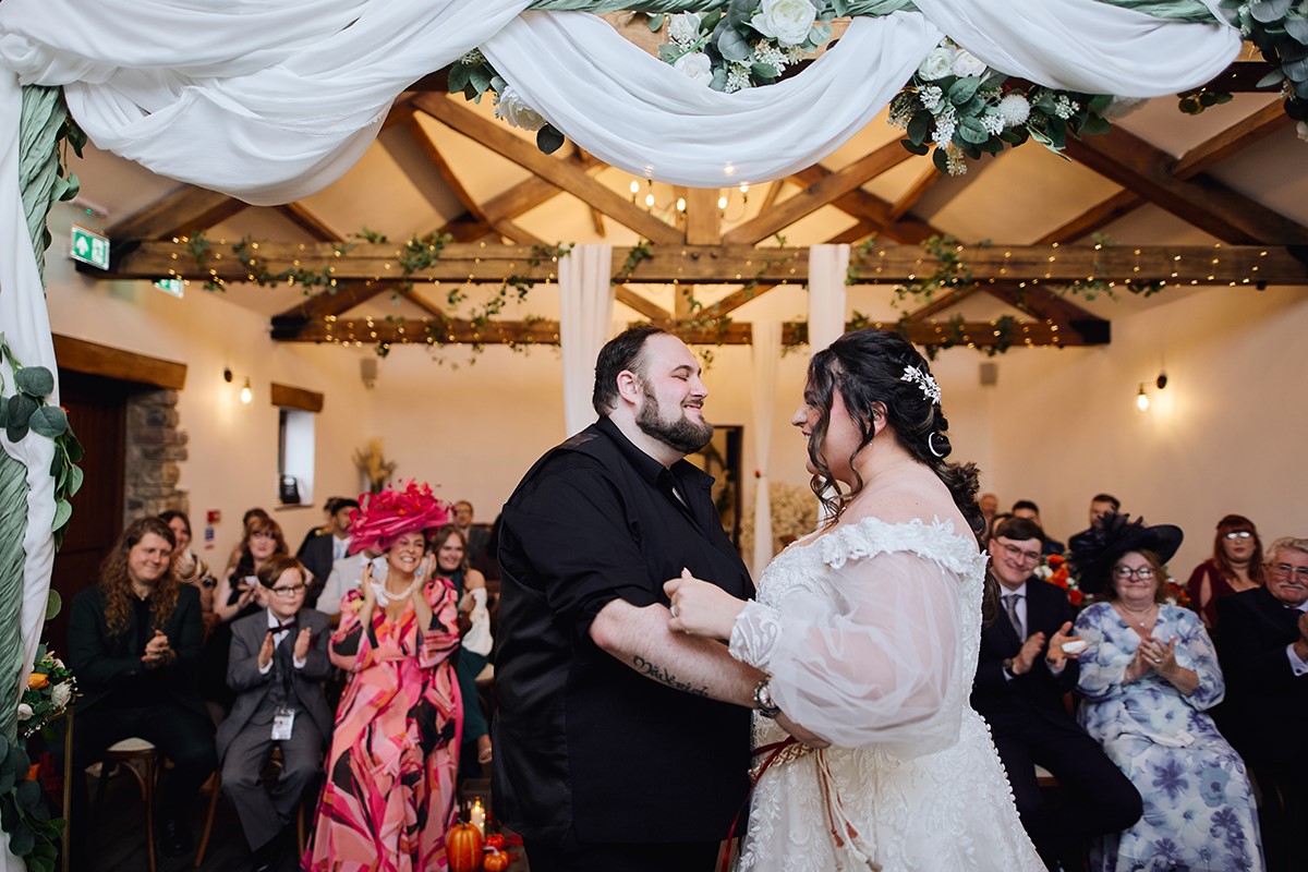 October wedding Ocean View Windmill Gower