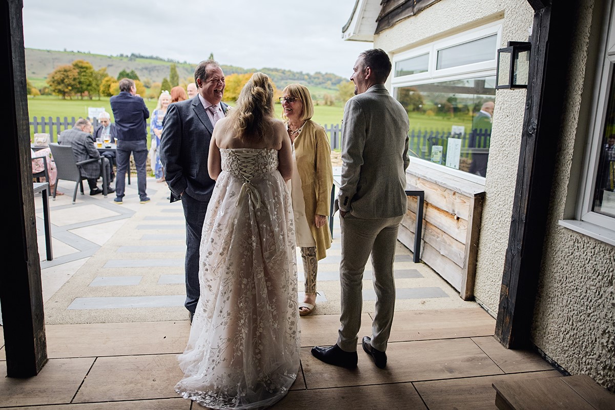 The White Horse view wedding