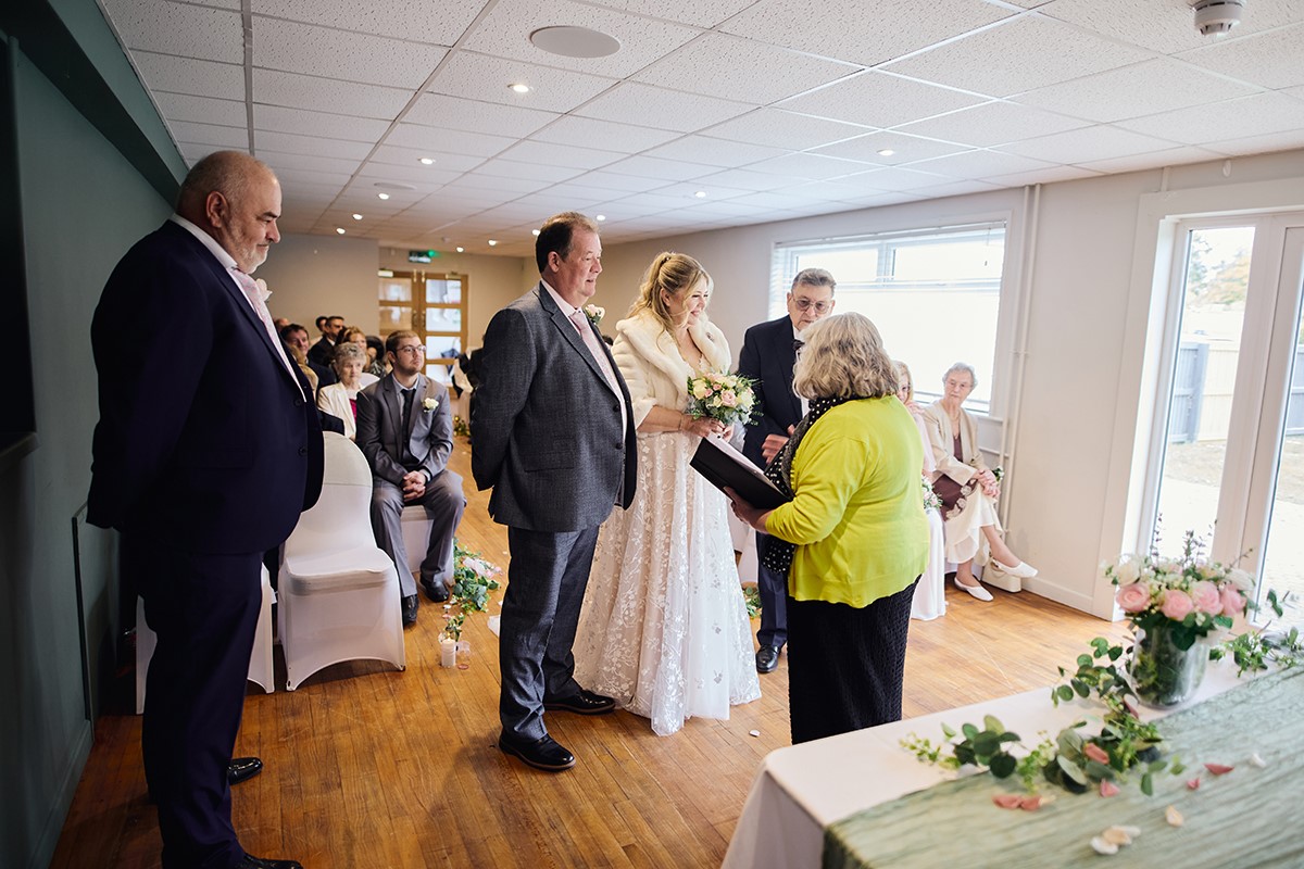 The White Horse view wedding photography Westbury