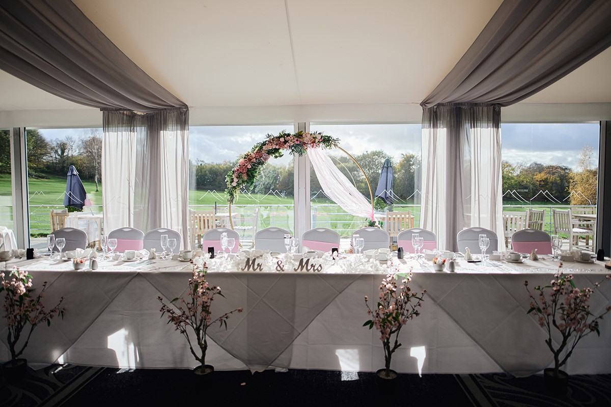 Bryn Meadows wedding breakfast